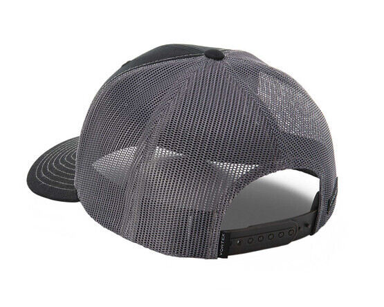 Vortex Optics Mountain Lights Trucker Hat black adjustable features a breathable mesh design